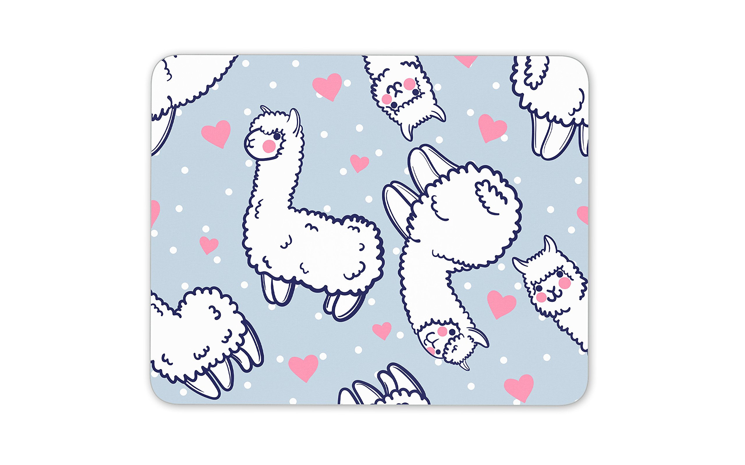 Destination Vinyl Ltd Cute Llama Mouse Mat Pad Love Hearts Lama Daughter Mum Computer #8189