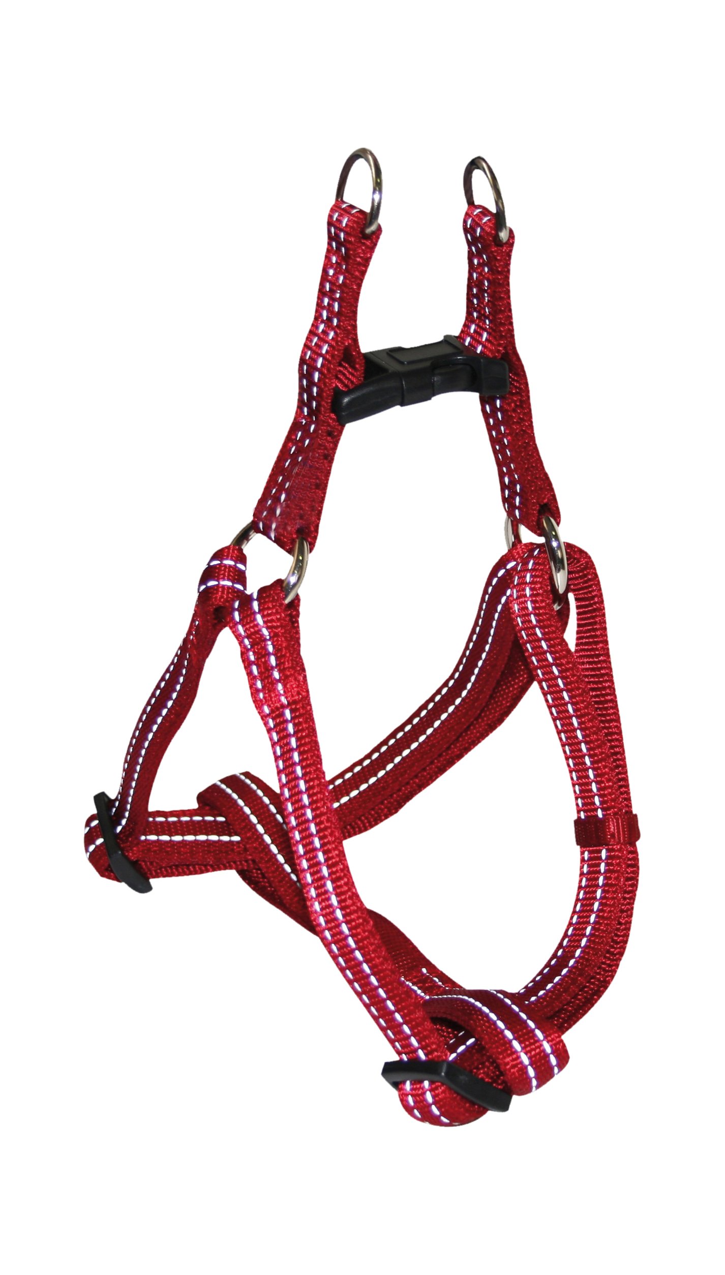CROCI Nylon Soft Reflective Harness 20 x 500-650 mm, Red