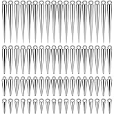 LIQWEI 120 Pcs Cone Charms, Long Gothic Charms Silver Spikes Set for Jewelry Making Charms Women DIY Necklaces Bracelets Earring Crafting