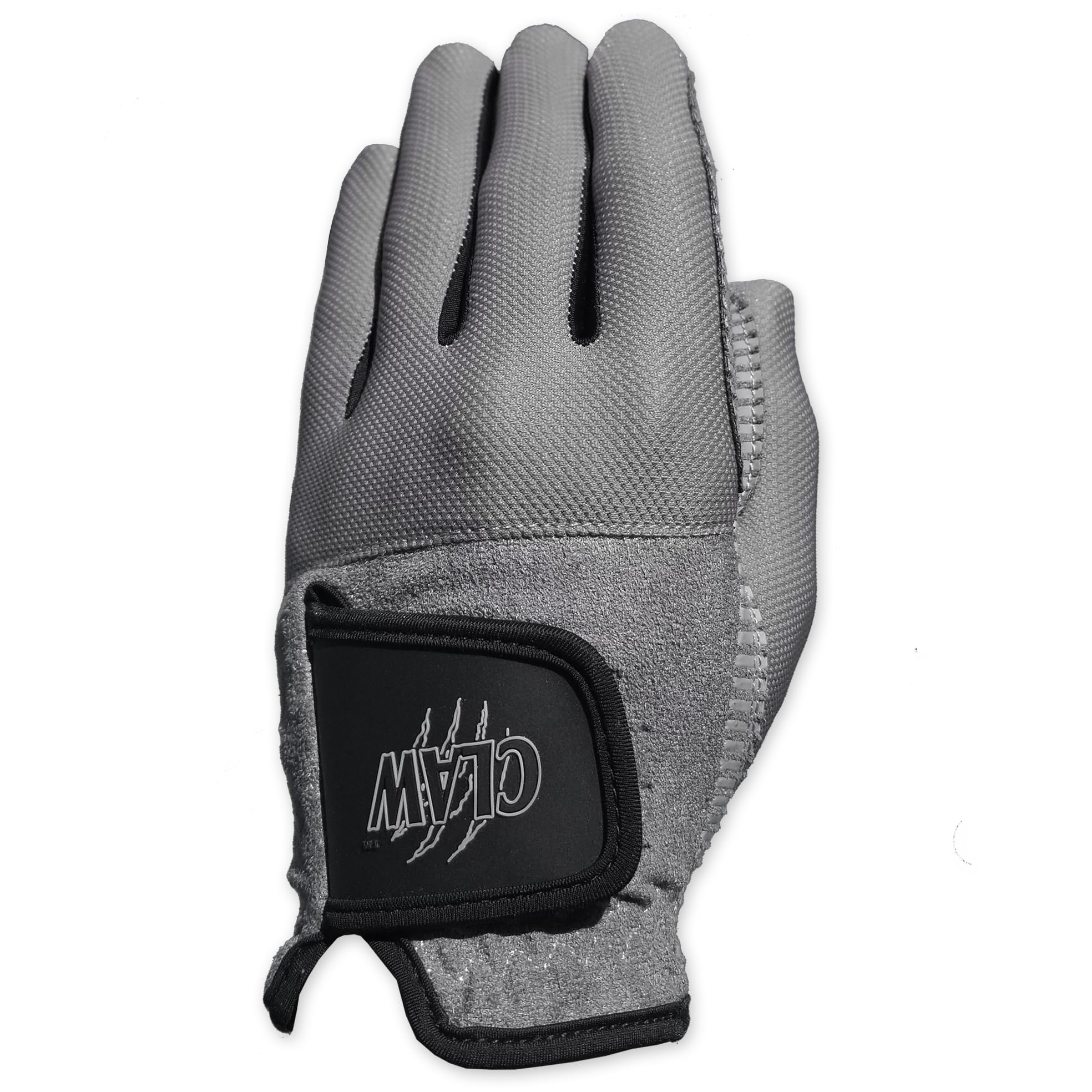CaddyDaddy Claw PRO Golf Gloves for Men | Flex-Mesh Suede/Design for Cool Ventilation | Lasts 3-5 Times Longer Than Leather | Silicone-Web Coating for Maximum Grip | Washable | Grey | RH-XL