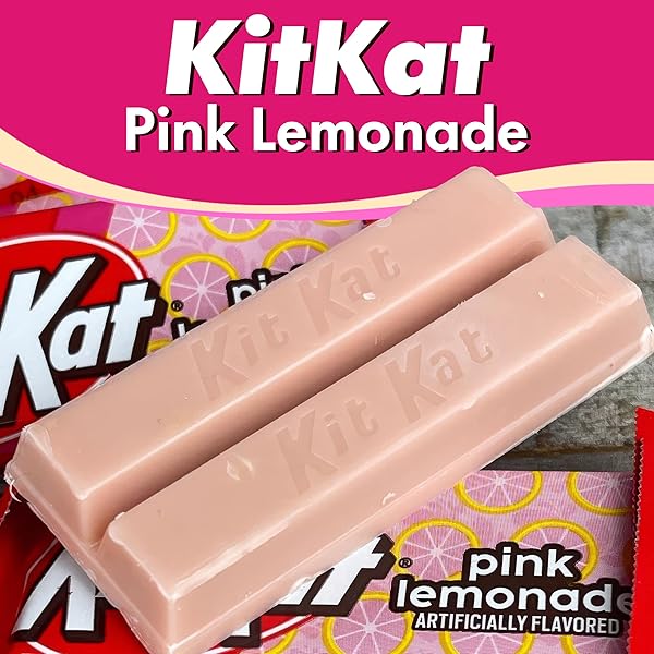 PINK LEMONADE CRISP WAFERS 5 POUNDS APPROX 75 PIECES – CANDY BARS CANDY CHOCOLATE BARS – LIMITED EDITION FLAVOR – INDIVIDUALLY WRAPPED SNACKS – WAFERS BULK