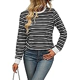 Womens Long Sleeve Shirts Fall 2024 Casual Tops Fashion Fall Outfits Blouses Clothes