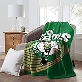 NORTHWEST Boston Celtics NBA Officially Licensed 60″×80″ Raschel Blanket – All Team Logos & Colors – Extra-Large Game Day & Bedroom Throw for Fans & Decor