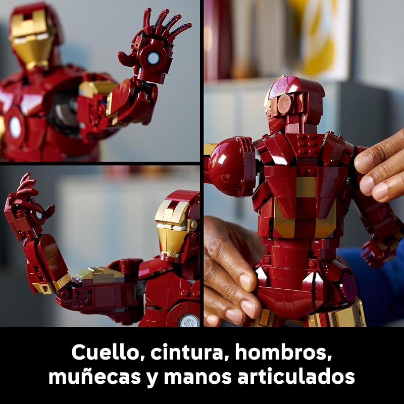 | Marvel Iron Man Mark 3: Edição de Colecionador - Modelo Avengers para Adultos - Minifigura de Super-Herói e Reator ARC - Presente para Fãs de Homens e Mulheres - 76344 — foto 3 de 8