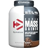 Dymatize Super Mass Gainer 52g Protein Powder, Rich Chocolate, 6 lb | 1280 Calories, 245g Carbs, 10.7g BCAAs, Whey Protein + Casein, Amino Acids for Muscle Support, 1g Creatine, 8 Servings