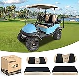 10L0L Golf Cart Front and Rear Seat Cover Set for