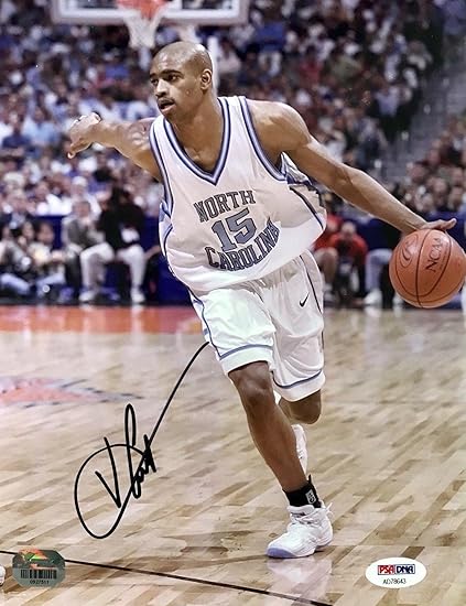 vince carter autographed basketball