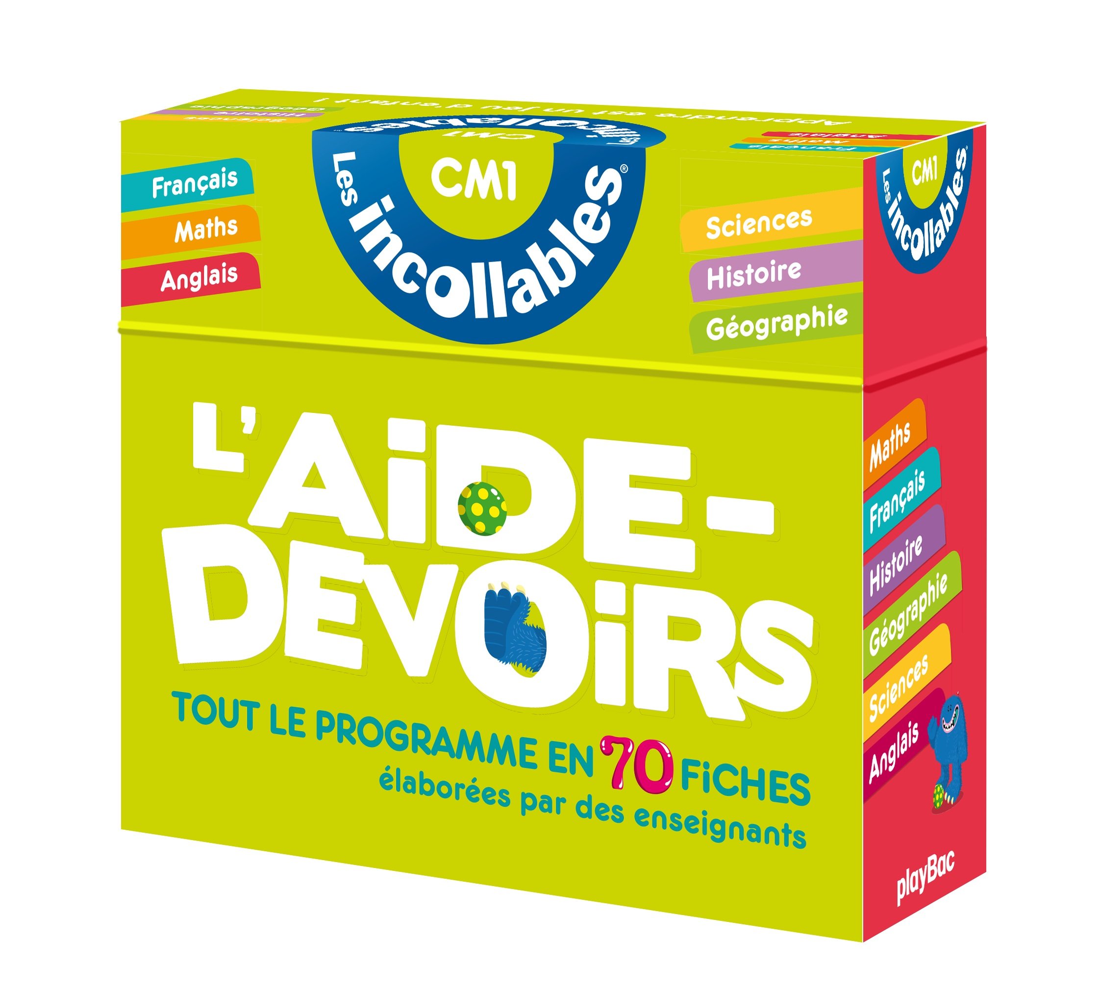 Amazon Fr Incollables L Aide Devoirs Cm1 Tout Le Programme En 70 Fiches Play Bac Livres