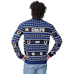 FOCO Standard NFL Big Logo Ugly Sweater, Team Color