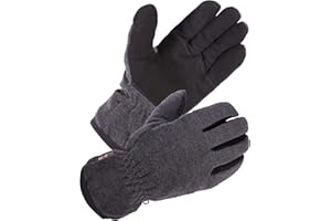 SKYDEER Winter Gloves with Soft Deerskin Suede Leather & Thermal Polar Fleece & Warm 3M Thinsulate Insulation (SD8661T)