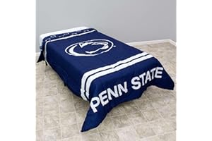 College Covers Everything Comfy Penn State Nittany Lions Reversible Big Logo Soft and Colorful Comforter, Full