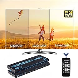 Explosive HDMI 2.0 4k Matrix switcher 4X4 Switching