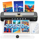 Laminator Machine 13 Inch with 10 Sheets ,3-5mil 11x17 Laminating Machine | 70s Warm-Up,Dual Roller with Paper Trimmer,355mm/min, Laminating Machine for Office School Business Restaurant
