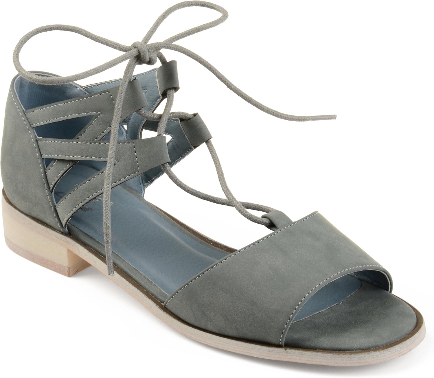 criss cross lace up casual sandals