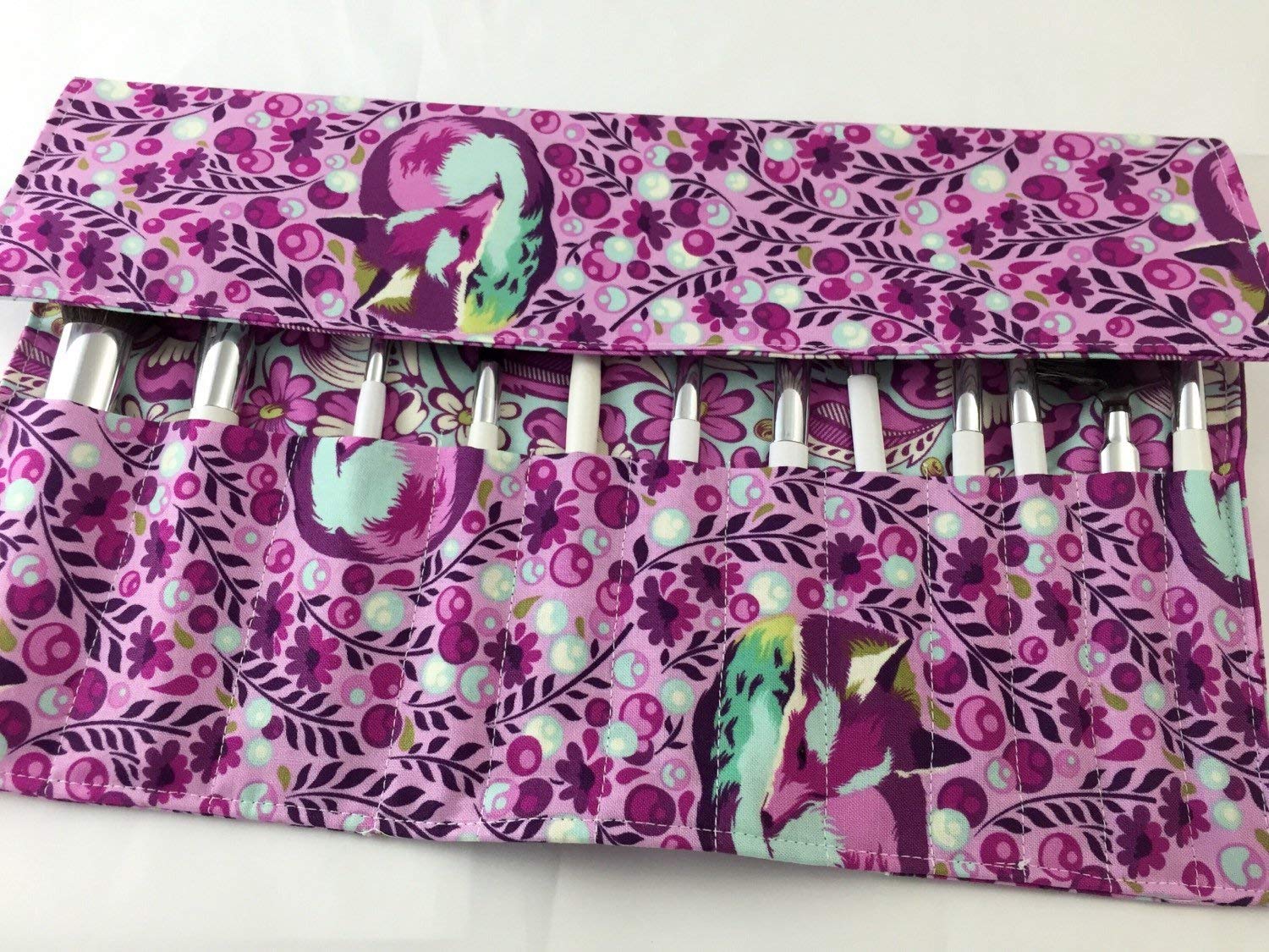 Makeup Brush Roll Holder Case Bag Organizer Cosmetic Brush