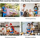Cycorld Funny Apron Set for Couples - Superman + Wonder Woman, 2pcs view 7