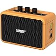 Sondery Mini Guitar Amp for Electric Guitars 5W Two Speakers Rechargeable Portable Pratice Small Amplifier with Overdrive/Clean Effects and Bluetooth