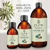 Pure World Castor Oil 100ml Natural Cold Pressed 100% Pure Hexane Free view 8