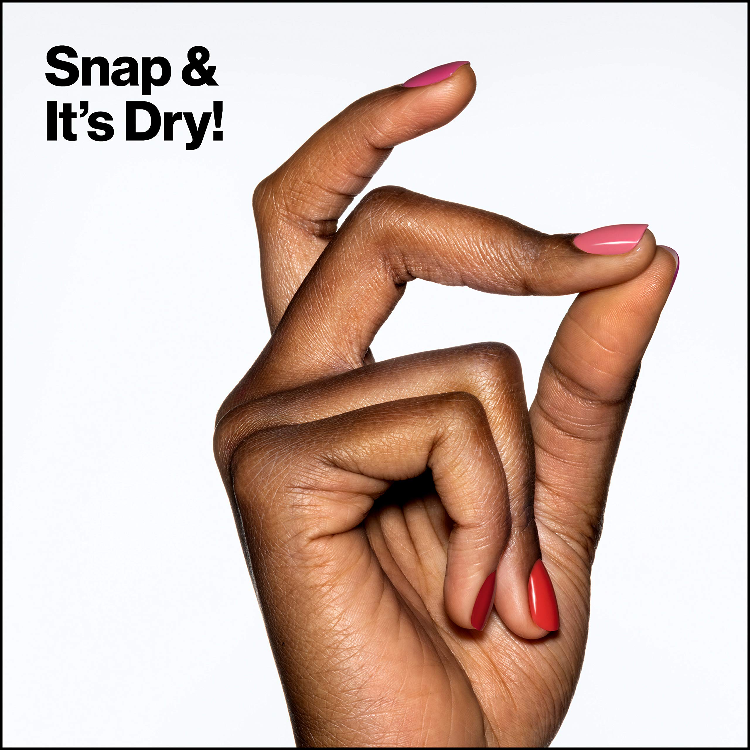 REVLON Ultra HD Snap Nail Color, Natural Rich Glossy Polish, 100% Vegan Formula, No Base or Top Coat Needed, 024 So Shady, 0.27 fl oz