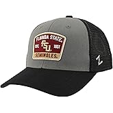 Florida State Seminoles NCAA Officially Licensed Snapback Hat Big Rig Patch Black Gray Switchback
