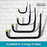 keypak ST7002H 17cm Heavy Duty Wall Mounted Storage Hook 30kg Black view 5