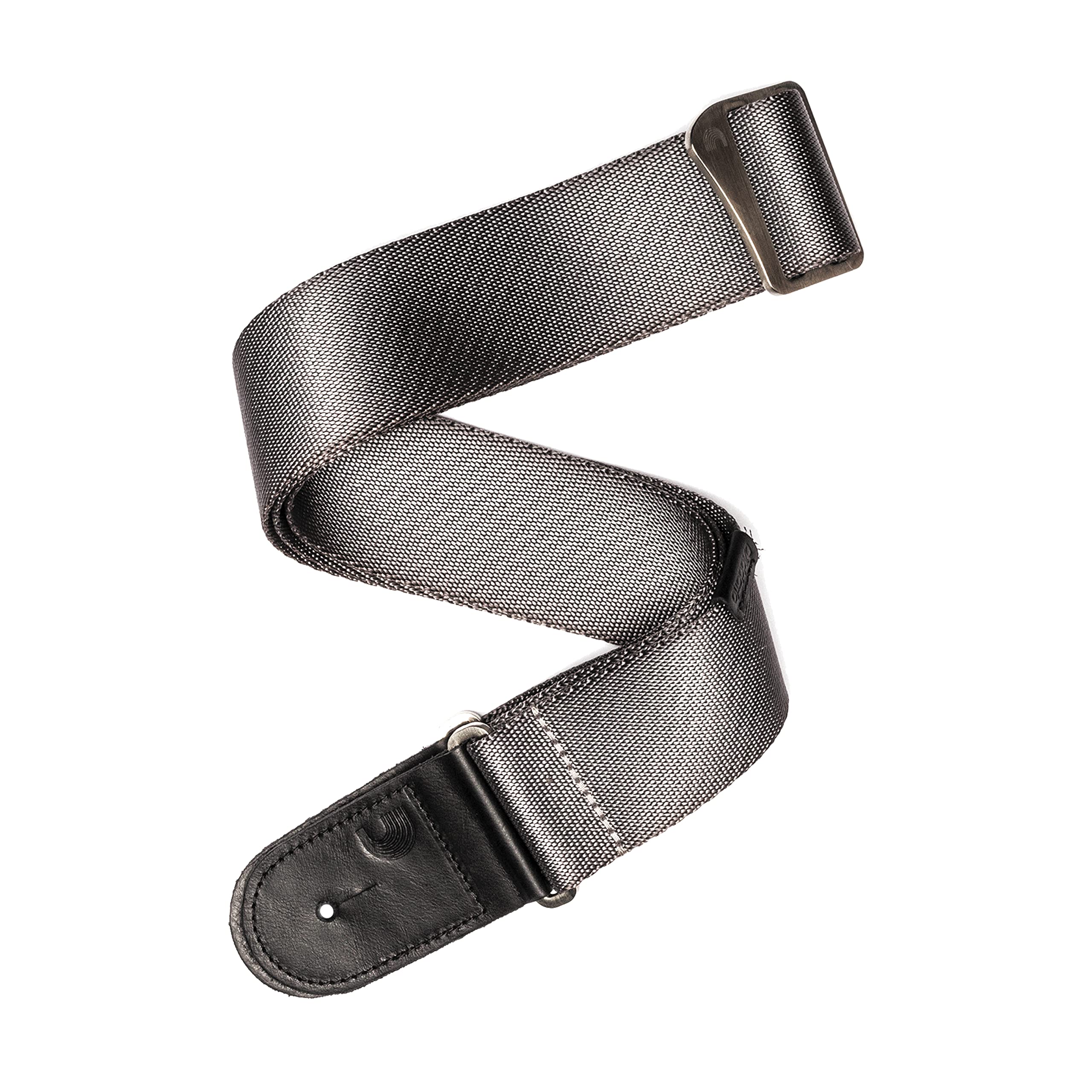 D'Addario Woven Guitar Strap - Guitar Accessories - Electric Guitar Strap, Acoustic Guitar Strap, Acoustic Electric Guitar Strap & Bass Guitar Strap - Silver