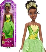 Mattel Disney Princess Tiana Posable Doll with Sparkling Outfit HLW04 view 1