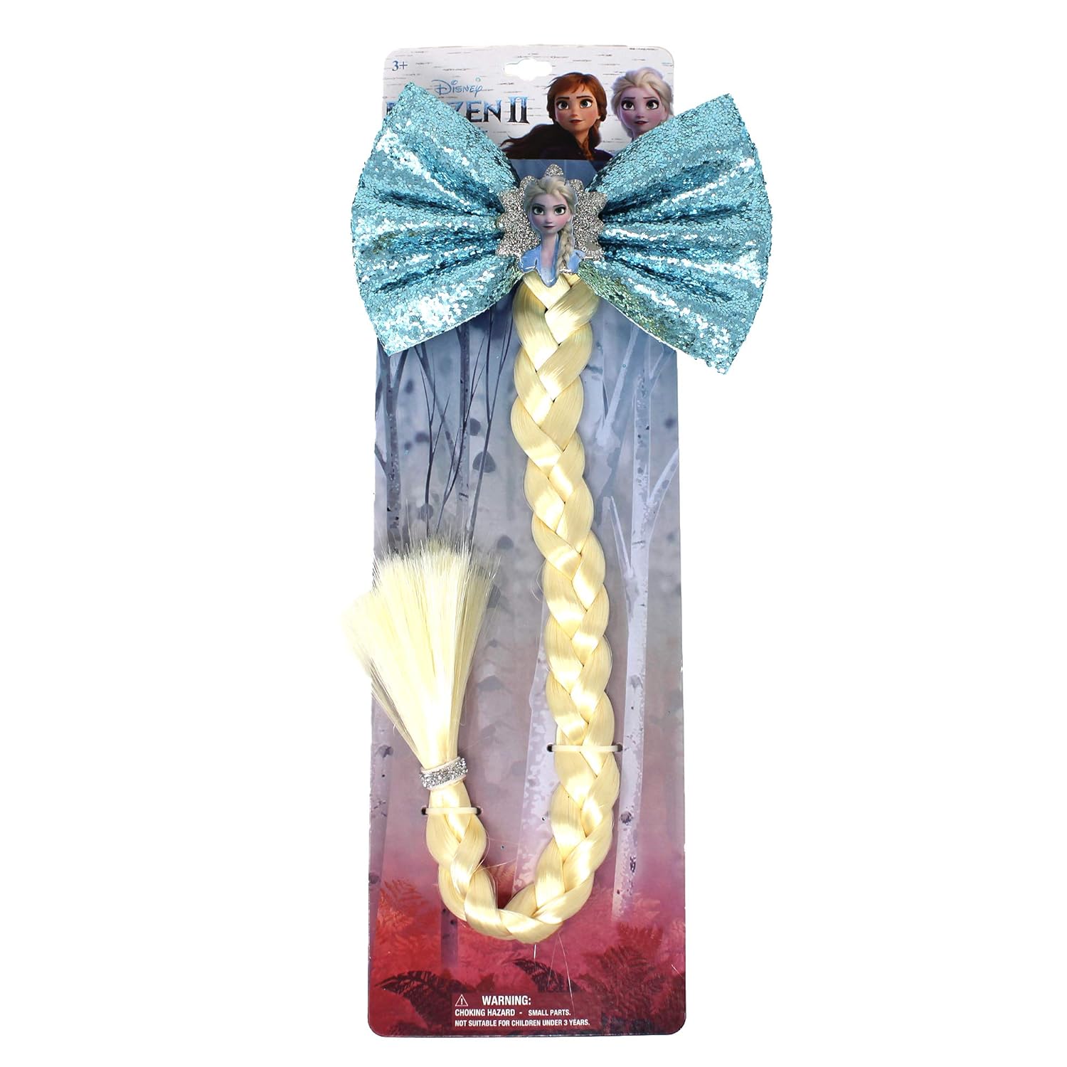 Amazon Com Frozen 2 Girls Faux Hair Braid Princess Elsa Costume