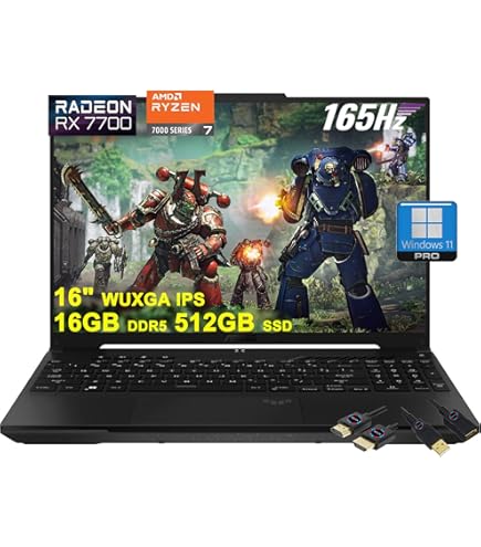 Amazon.com: asus TUF A16 16'' FHD 165Hz Gaming Laptop, AMD Ryzen 7