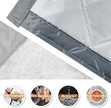 YRH Thermal Door Curtain Windproof Soundproofing Oxford Polyester Cotton Auto view 2