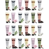 DincherBel 24 Pack Hand Cream Set - Travel Size Moisturizing Scented Hand Lotion for Dry Skin, Ideal Holiday Gift for Women