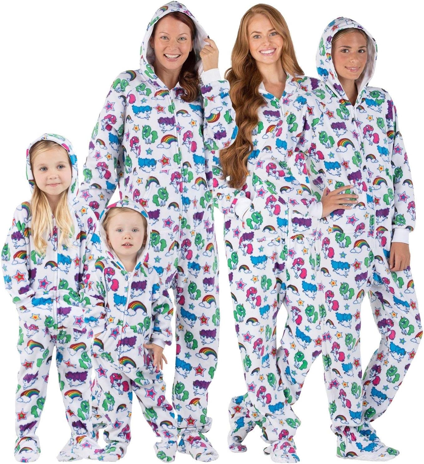 Family Matching Hoodie Onesies | One Piece Boys, Girls, Men, Women Pjs and Pets Sweaters | Unisex