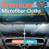 Airlab 3X Thickened Cleaning Cloth 400gsm 12x12 Inch Glass Microfiber Carbon view 5