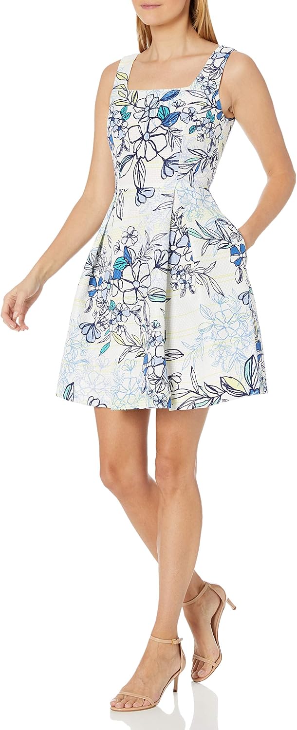 julian taylor fit and flare dress