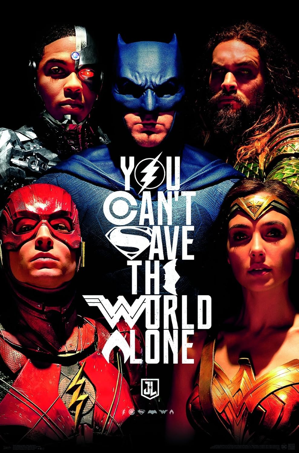 Trends International Justice League Save The World Wall Poster, 22.375" x 34"