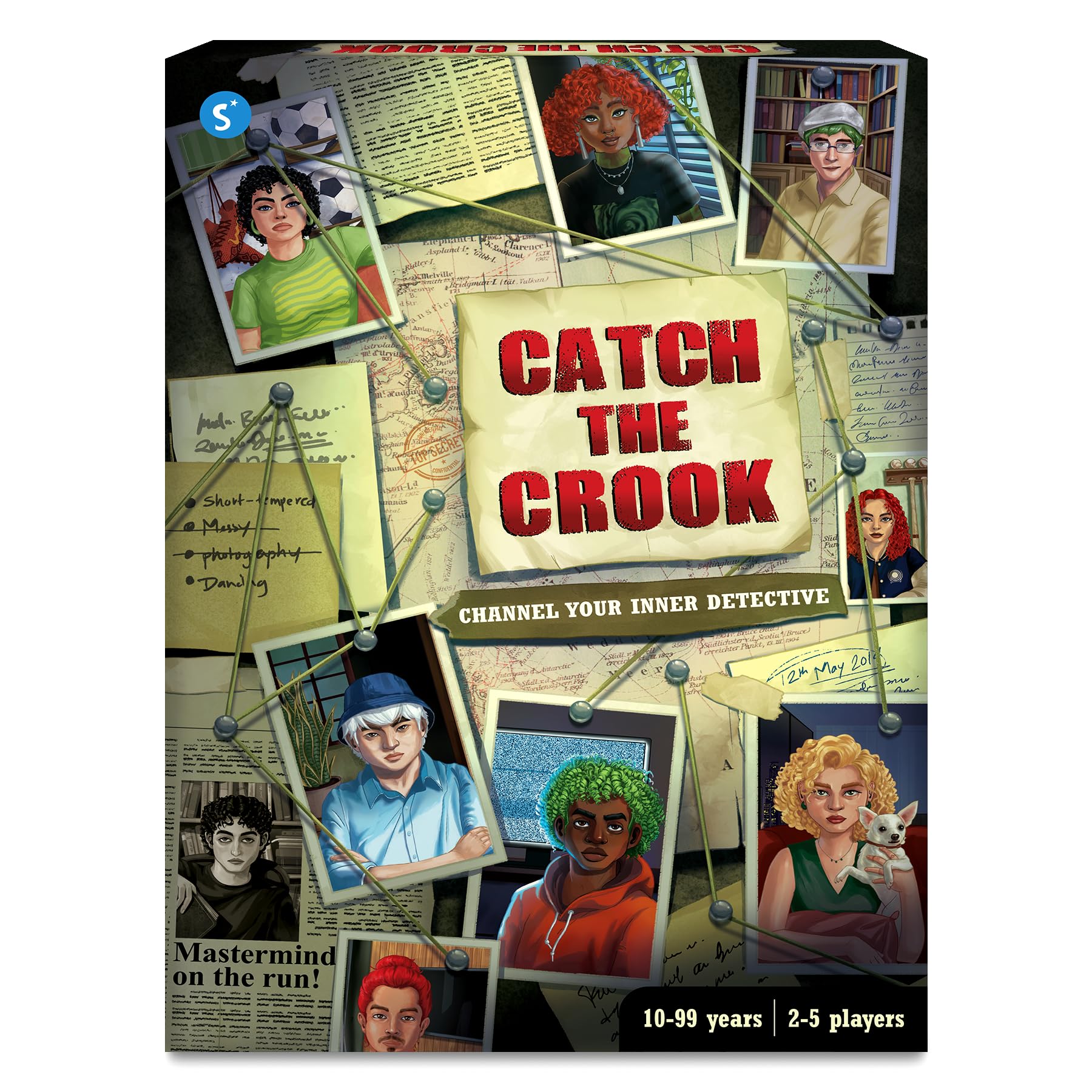 Skillmatics Board Game - Catch The Crook, Family Friendly Thrilling Mystery Game for Game Nights, Strategy, Clues, Crime, Cold Cases, Gifts for Kids, Boys, Girls Ages 10 and Up, 2-5 Players