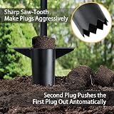 Jardineer Bulb Planter Tool Set 3PCS with Long Handle & Gloves view 2