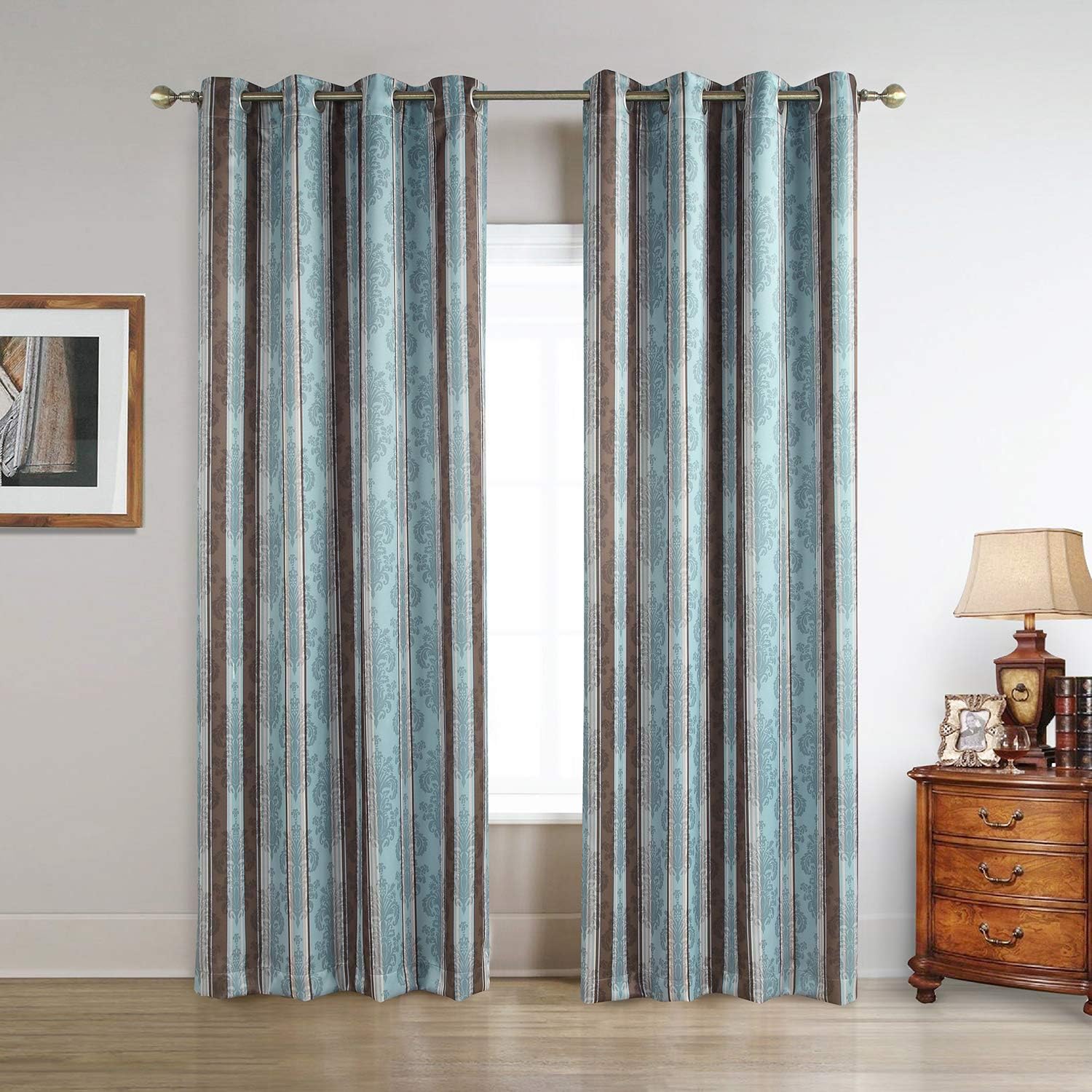 DS BATH Kara Window Curtain,Geometric Decor