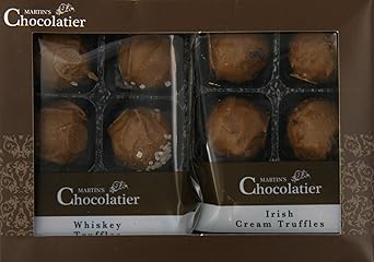 Martins Chocolatier Pralinen Irish Cream & Whiskey Trüffel Pack, 1er Pack (1 x 170 g)