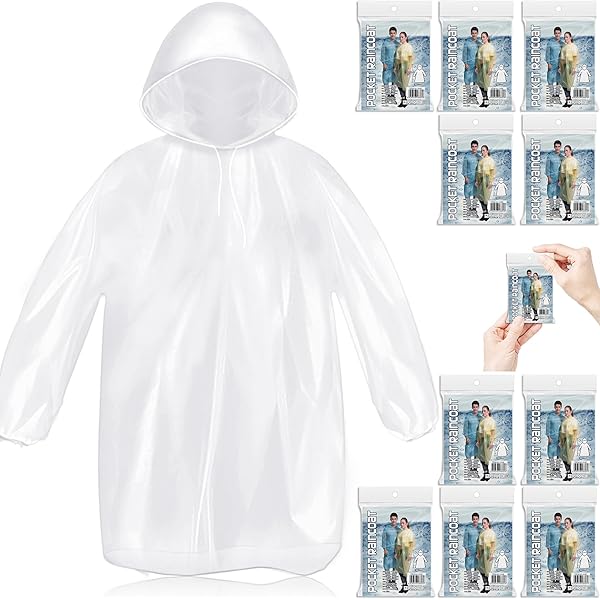 5 Piezas Poncho Para Lluvia, Impermeable Para Lluvia, | Meses Sin Interés