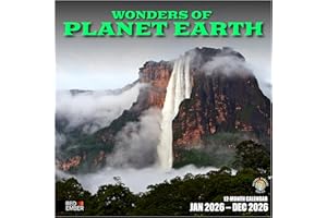 RED EMBER Wonders of Planet Earth 2026 Wall Calendar 12 Month | 12" x 24" Open | Thick & Sturdy Paper | Holiday Gift | Nature Calendar 2026