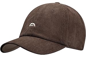 Clakllie Classic Corduroy Baseball Cap Vintage 6 Panel Hat Curved Brim Golf Dad Hats Embroidery Adjustable Fitted Cap