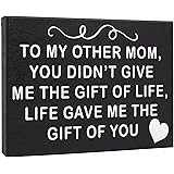 JennyGems To My Other Mom, Life Gave Me the Gift Of You, Bonus Mom Gifts, Stepmom Gifts for Christmas Birthday, Wall Art Sign