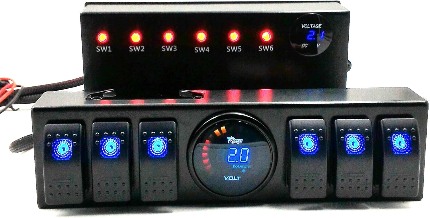 Jeep Wrangler 6Switch Pod/Panel with Control and Source System Relay
