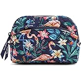 Vera Bradley Women's Cotton Medium Cosmetic Makeup Organizer Bag