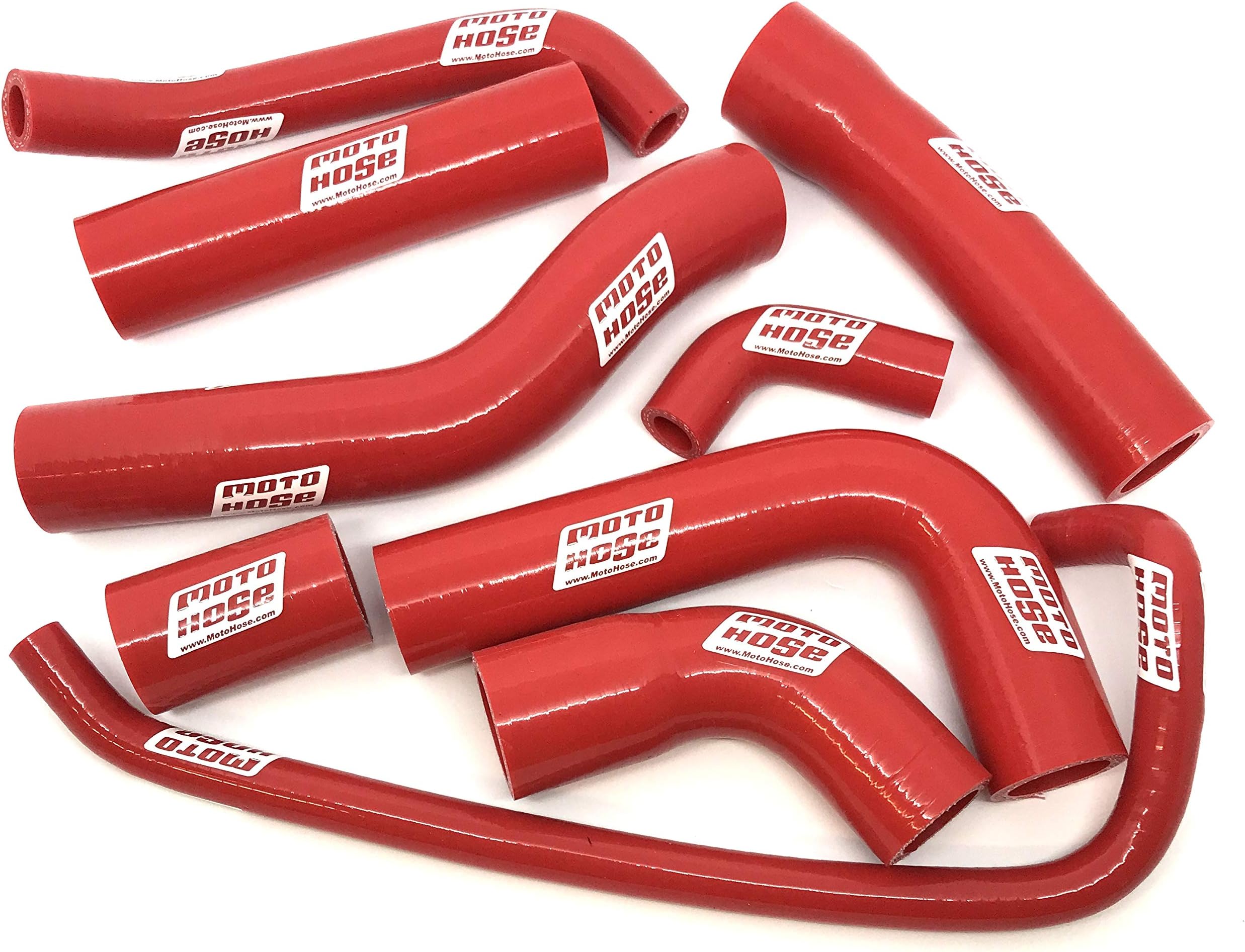 Moto Hose Silicone Radiator Hose compatible with Yamaha YZFR6 YZF R6 2006-2019 RED 23-252R