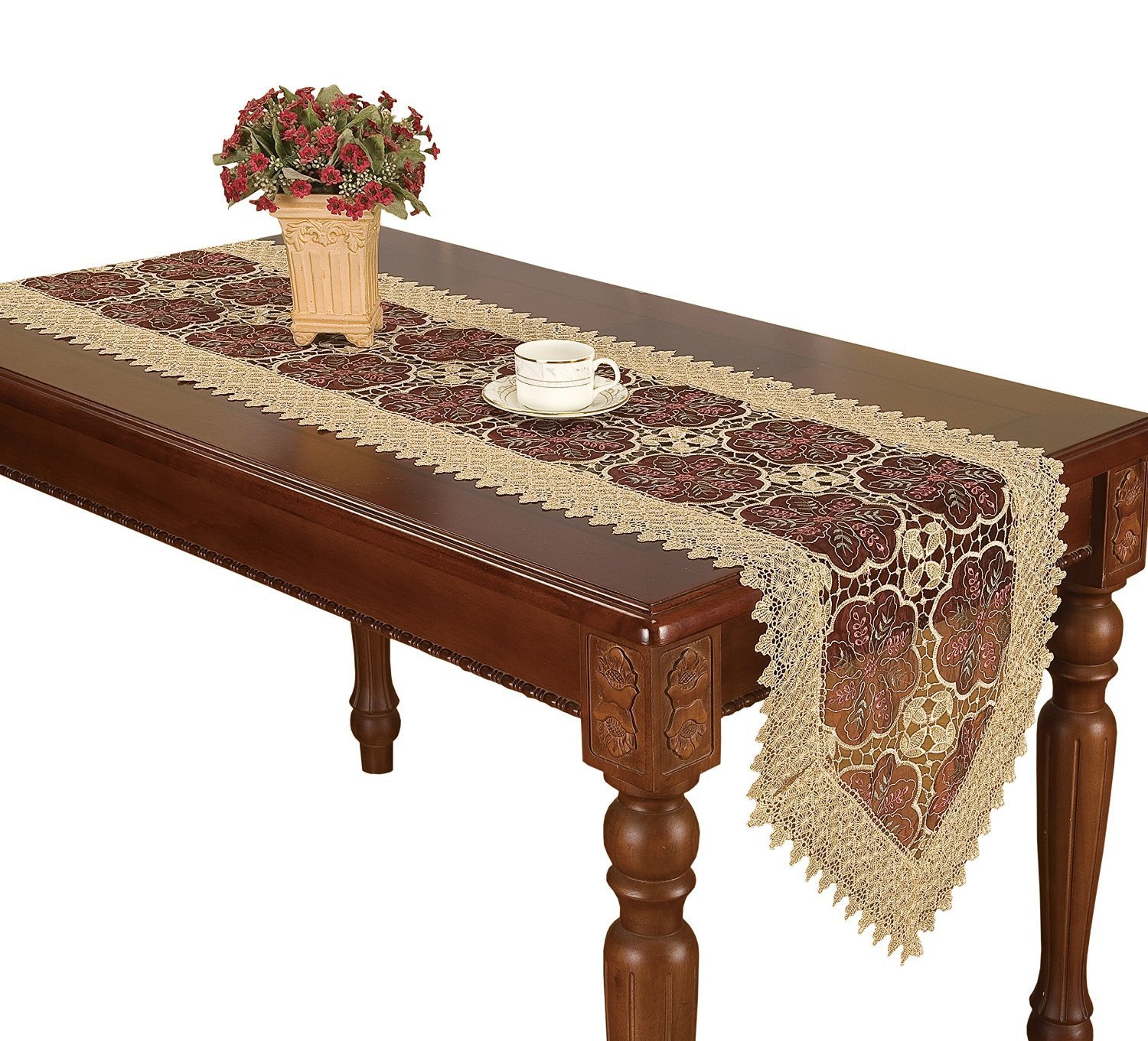 Best Beaded Shamrock Table Runner