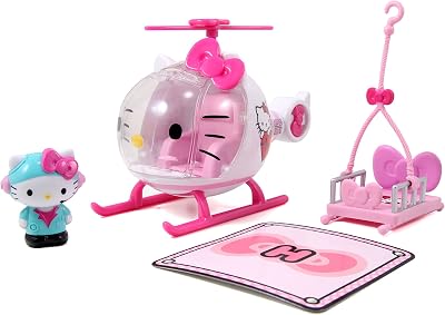 Dickie Toys Hello Kitty Helicopter 17.5cm Opening Windscreen Removable Carrier
