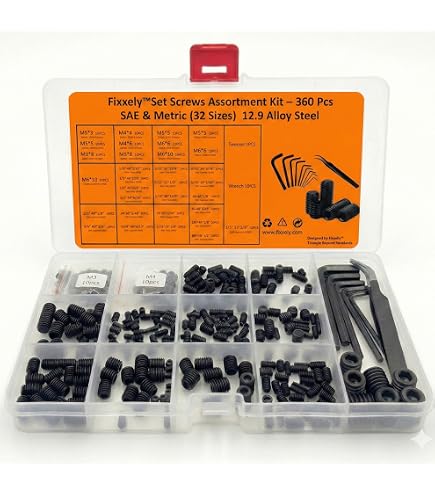 Amazon.com: Socket Set Screw, Cone Point, 1-72 x 3/32