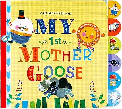 Amazon Com C R Gibson My First Mother Goose Nursey Rhyme Book For Children 10 X 8 7 X 0 5 Inches 1 Piece Toys Games